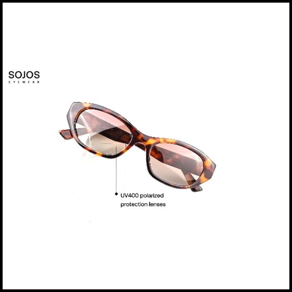 Polarized Sunglasses with UV400 TAC Lenses, Rectangular Frame